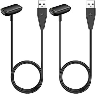 Mixblu Charger Cord Replacement for Fitbit Charge 5/Charge 6/Luxe Smartwatch, Reset Button Cable (3.3Ft/2 Pack)