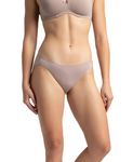 Jockey 1803 Women's Medium Coverage Micro Modal Elastane Stretch Mid Waist Bikini with Concealed Waistband and StayFresh Treatment_Mocha_M