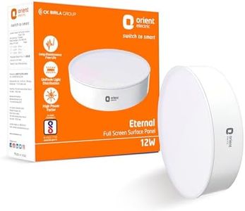 Orient Electric 12W Rimless LED Surface Panel Light | 990 Lumens | Wide Voltage Operation | Up to 4.0 kV Surge Protection| Cool White Light| BIS Certified | Made in India| Pack of 1