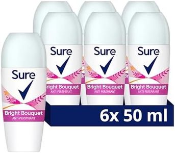 Sure Bright Bouquet Anti-Perspirant Roll On for 48-hour sweat and odour protection deodorant for women 6x 50 ml