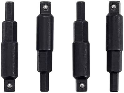 A.I.FORCE HVAC Hex Key Adapters (4-Piece Set) - 1/4" Square to 3/16" & 5/16" Hex