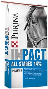 Purina | Impact All Stages 14 Pelleted Horse Feed | 50 Pound ( 50 LB) Bag