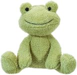 Apricot Lamb Toys Plush Velvet Frog Stuffed Animal Soft Cuddly Perfect for Child (Green Frog,8.5 Inches)