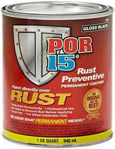 POR-15 45004 Gloss Black Rust Preventive Paint - 1 Quart