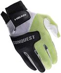 HEAD Leather Racquetball Glove - Conquest Extra Grip Breathable Glove for Right & Left Hand, Mens, Conquest Racketball Glove, 986157RXL, X-Large