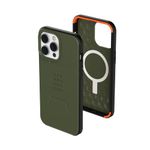 Urban Armor Gear UAG Designed for iPhone 14 Pro Max Case Green Olive 6.7'' Civilian Build-in Magnet Compatible with MagSafe Charging Sleek Ultra Thin Slim Dropproof Shockproof Protective Cover by