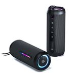 Portronics Breeze 5 25W Portable Wireless Bluetooth Speaker with in Built Mic,6 Hrs Playtime,RGB LEDs,TWS Mode,BT 5.3v,USB Drive,SD Card,AUX in,FM Radio,IPX5 Water Resistant,Type C Charging(Black)