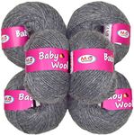 Vard hman 100% Acrylic Wool Wrosted (12 pc) Baby Wool Wool Ball Hand Knitting Wool/Art Craft Soft Fingering Crochet Hook Yarn, Needle Knitting Yarn Thread Dye U MRE