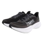 HOKA ONE ONE Women's Mach 6 Sneaker, 6 UK Black/White