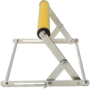 Pomya Table Saw Stand, Rustproof Height Adjustable Multifunctional Stable Miter Saw Roller Stand for Woodworking Metalworking (Yellow)