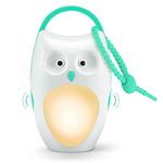 SOAIY Baby Sleep Soother Shusher Sound Machines, Baby Gift, Rechargeable Portable White Noise Machine with Night Light, 8 Soothing Sounds and 3 Timers for Traveling, Sleeping, Baby Carriage (owl)