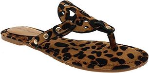 Pierre Dumas Women's Limit-24 Leopard Sandals, Leopard, 7 UK