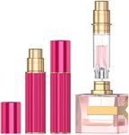 YIERSO 10ml Perfume Atomizer Travel Refillable,Bottom-Filling Fragrances Perfumes Bottle,Mini Cologne Dispenser, Portable Sprayer Pocket Size for Women Men Cruise Car Trip Gift 0.34oz (Hot pink-10ml)