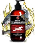 Pure Paw Nutrition Premium Organic Wild-Caught Pure Alaskan Salmon with Vitamins D3 Potassium B Complex & Antioxidants Best Holistic Home Remedy Fish Oil for Healthy Heart Skin & Coat Dogs