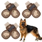 SCENEREAL Double Sided Anti-Slip Socks for Hot/Cold Floor,Non Slip Dog Shoes for Hardwood Floors to Stop Licking, Slip, Paw Guards with