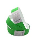 WristID™ Tyvek Paper Wristband Pack of 1000 on Amazon Refer Image and Variations (Green)