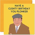 Fun Birthday Cards for Men Him - Del Boy Cushty - Happy Birthday Card for Best Friend Colleague Dad Brother Son Uncle Grandad, 145mm x 145mm 30th 40th 50th 60th 70th 80th Funny Bday Greeting Cards