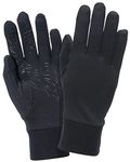 TrailHeads Running Gloves | Lightweight Gloves with Touchscreen Fingers (black, large)