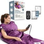 LifePro Sauna Blanket for Detoxification - Portable Far Infrared Sauna for Home Detox Calm Your Body and Mind (Regular Purple)