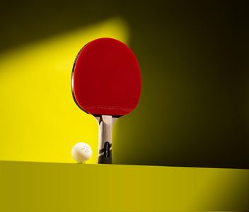PRO-SPIN Carbon Table Tennis Bat – Red Paddle