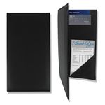 BankSupplies Leatherette Guest Check Presenters for Restaurants, Set of 20, Water-Resistant Server Books with Credit Card and Built-In Pockets, 5.5W x 10H Inches