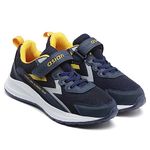 ASIAN Unisex-Child Navy Mustard First Walker Shoes - 5 UK