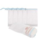 Cobahom Soap Bag 6 Pack 6 x 3.5 Inch Mesh Foaming Net Soap Sack Bags Soap Saver Pouch Net Bags with Drawstring for Bath & Shower ï¼Ë†Blueï¼â€°