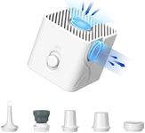 Flextailgear Battery-Powered Tropo 2 Portable Electric Tiny Air Pump Quick Backpacking Small Inflator Deflator for Air Bed Mattress, Sleeping Pad, Swimming Ring, Pool Inflatables, Vacuum Bags (White)