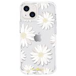 Case-Mate - Tough Prints - Case for iPhone 13 - Gold Foil Accents - 10 ft. Drop Protection - 6.1 Inch - Glitter Daisies CM047496