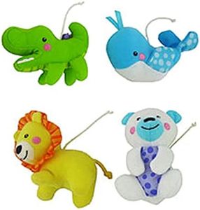 Replacement Parts for Projection Mobile - N8849 ~ Fisher-Price 2-in-1 Projection Mobile ~ Replacement Plush Hanging Animals ~ Polar Bear, Alligator, Lion and Whale