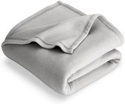 Bare Home Polar Fleece Blanket - Twin/Twin XL Blanket - Warm & Cozy - Premium Fleece Blanket - Blanket for Bed, Sofa, Camping, Travel and Cold Nights - Lightweight Blanket (Twin/Twin XL, Light Grey)