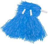 Pangda 12 Pack Cheerleading Pom Poms Sports Dance Cheer Plastic Pom Pom for Sports Team Spirit Cheering, Blue