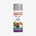 Tetrion Easy Spray Paint, Silver Chrome, 400 ml