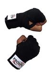 Prospo Mexican Boxing Hand Wraps, Stretch wrap, Hand Wraps, Spandex Bands, Hand Bandage, Protectors - 180 inch Stretch (4.5 Meter, Black) Pair