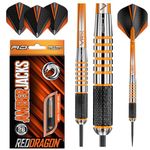 Red Dragon Amberjack 9: 28g Tungsten Darts Set with Flights and Stems