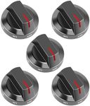 NISHCON DG94-03500A/Z Fits for Samsung. Stove Knob Replacement (Black), DG94-03500Y DG94-03500Z Fits for Samsung. Electric/Gas Range Oven knobs Models NE63T8111SG/AA NE63T8311SG/AA, 5 Pack