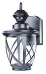 Heath Zenith HZ-4630-BK 500 Lumen LED Decorative Security Motion Light with Dualbrite Technology, Black