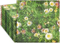 Juvale 100 Pack Daisy Floral Paper Napkins Disposable - 2-Ply, 6.5x6.5” Floral Napkins for Garden Bridal Shower, Tea Party, Wedding & Party Supplies - Floral Party Napkins - Paper Daisy Napkins