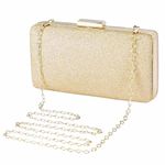 BAIGIO Gold Clutch Bag for Women Glitter Evening Bag Clutches Sparkly Wedding Bridal Clutch Purse Ladies Party Handbag