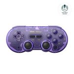 AKNES 8Bitdo SN30 Pro Bluetooth Controller, Hall Effect Joystick Update, Gaming Controller Compatible with Switch, Apple, Windows, Steam Deck, Android and Raspberry Pi (Crystal Purple)