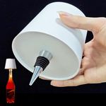 Rehenbsem Wireless Bottle Lamp,Wine Bottle LED Night Light,Touch Cordless Bottles Table Lamp with RGB Breathing Light,Bottle Lights with 3 Modes Light Dimming for Bar Restaurant Cafe (White)