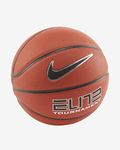 NIKE BASKETBALL ELITE TOURNAMENT AMBER/BLACK-SZ 7-FULL