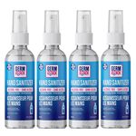 X3 Clean Germ Attack Hand Sanitizer Spray – Alcohol Free and Fragrance Free – Moisturizing Formula – Travel Size 60ml (Pack of 4)