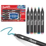 Sharpie Creative Marker Acrylic Paint Pens | Earth Tones | Water-Based Paint Markers | No-Bleed Ink Writes on Most Surfaces | Bullet Tip | School & Revision Supplies | Assorted Colours | 5 Count