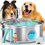 oneisall Dog Water Fountain,Quiet 7