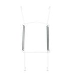 Invisible Plate Hangers for Wall | Decorative Dish Display Holders Hanging Wires Spring Hook Holder Fit to Hang on Wall (White Plate Hanger) (19 x 25 cm (7.5 x 10 Inch))