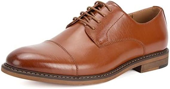 Temeshu Men's Dress Shoes Casual Oxford Shoes Business Formal Shoes DS18 Brown1 14