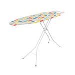 Lightweight Folding Ironing Board Iron Board Iron Rest Sturdy 4 Leg With Strong Frame And 100% Cotton Cover Ironing Boards Free Standing Compact Easy Carry (XLarge (122 x 38cm))