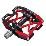 MZYRH Mountain Bike Pedals, Ultra Strong Colorful CNC Machined 9/16" Cycling Sealed 3 Bearing Pedals