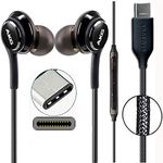 GLITZY GIZMOS Genuine Official Samsung AKG Earphones Headphones for Samsung Galaxy S22 / S22 Plus + / S22 Ultra 5G With Type C Connection & for All Other Type C Devices GH59-15198A (BULK PACKAGING)